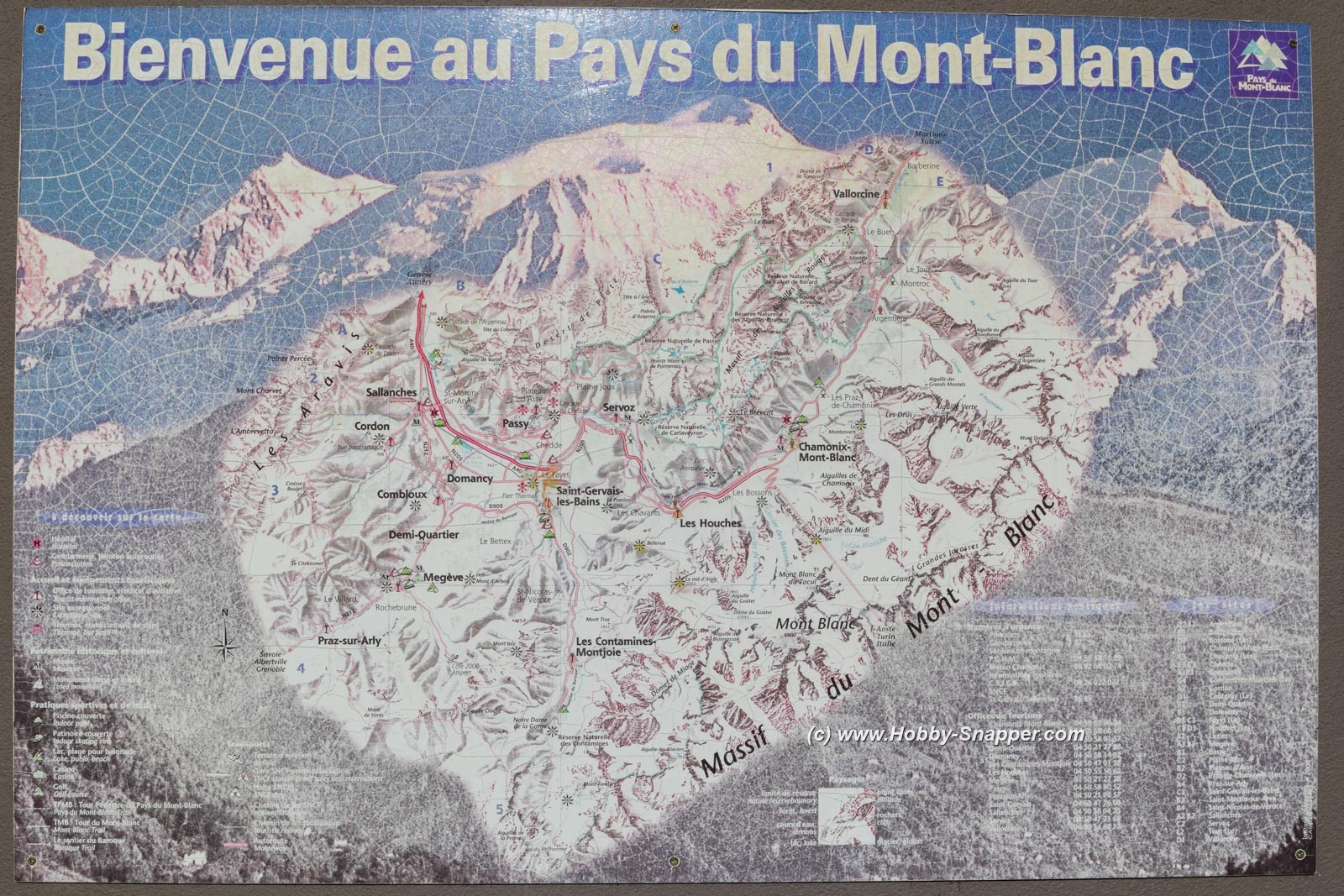 Photo Image Of: Map Mont Blanc