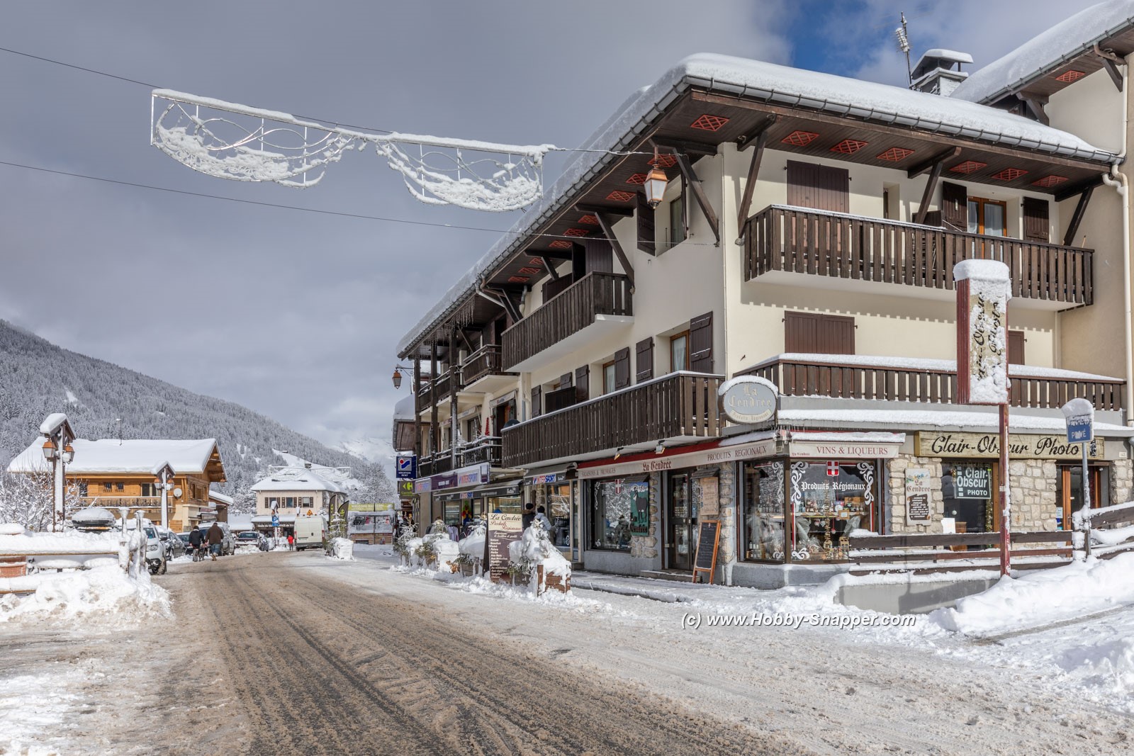 Photo Image Of: A snowy village