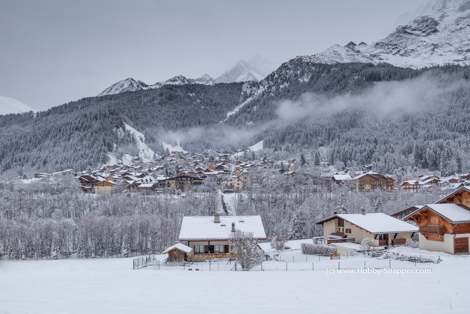 Photo Image Of: A snowy village