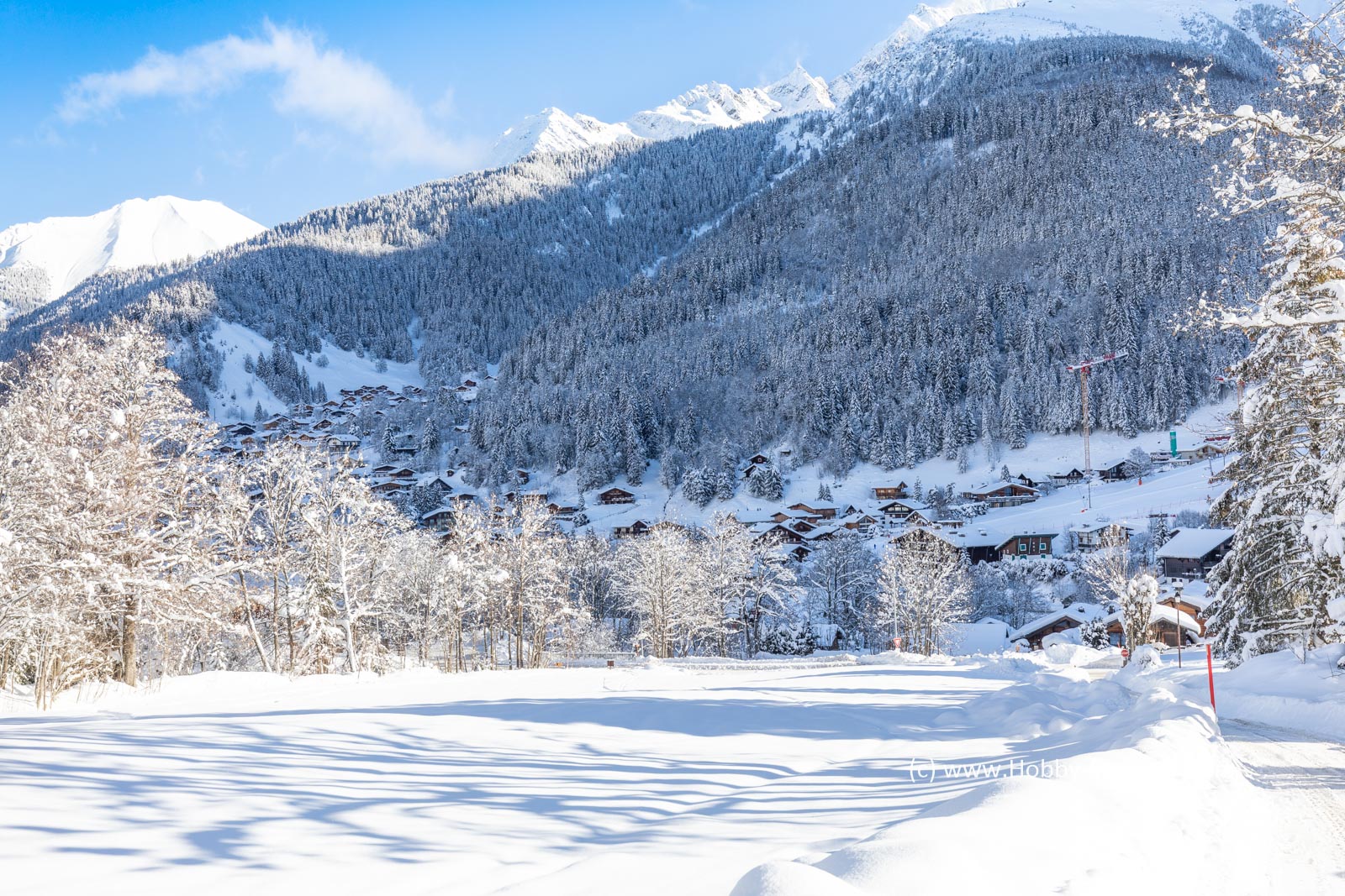 Photo Image Of: A very snowy village