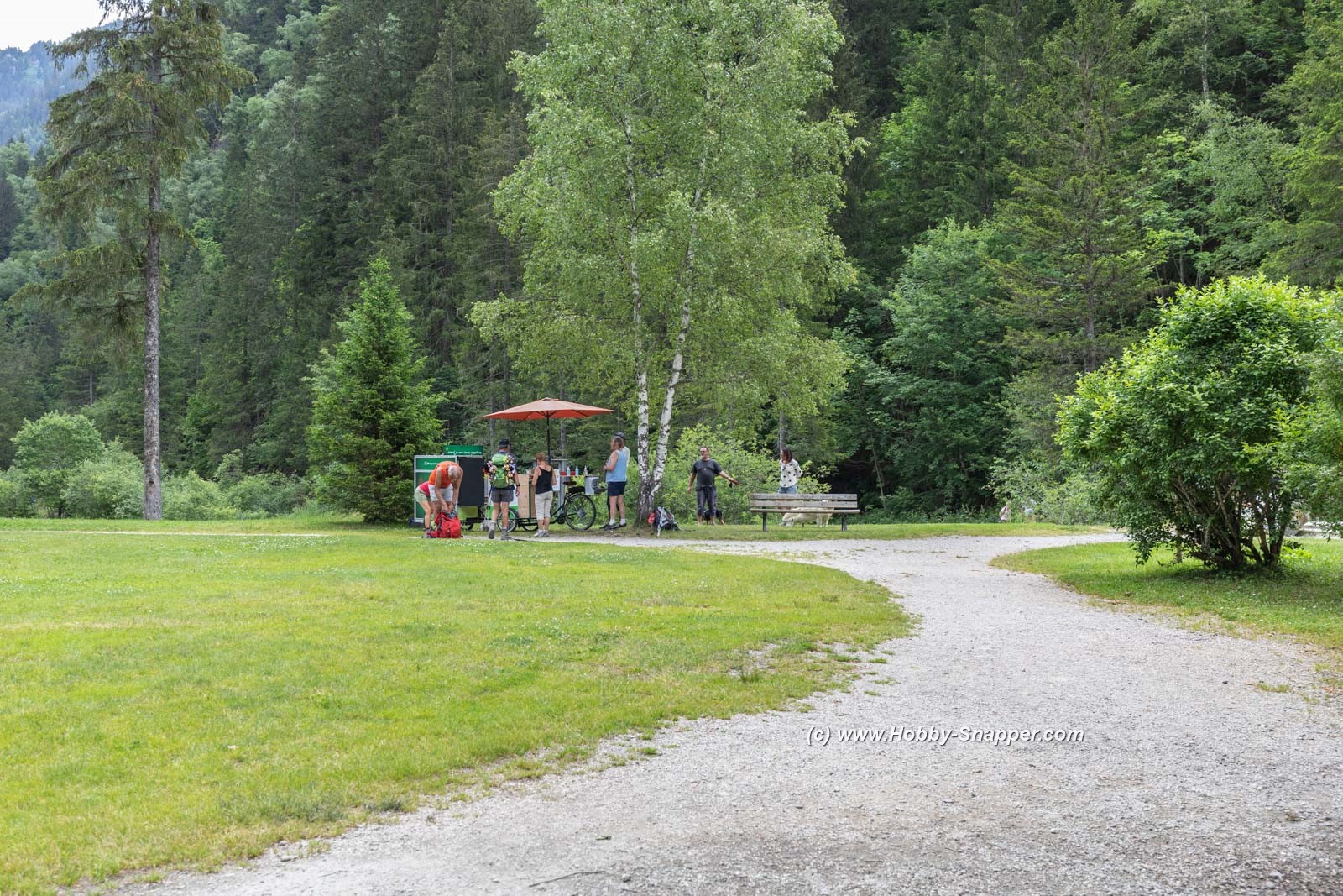 Photo Image Of: Bicycle Ice cream seller out at the Gorge