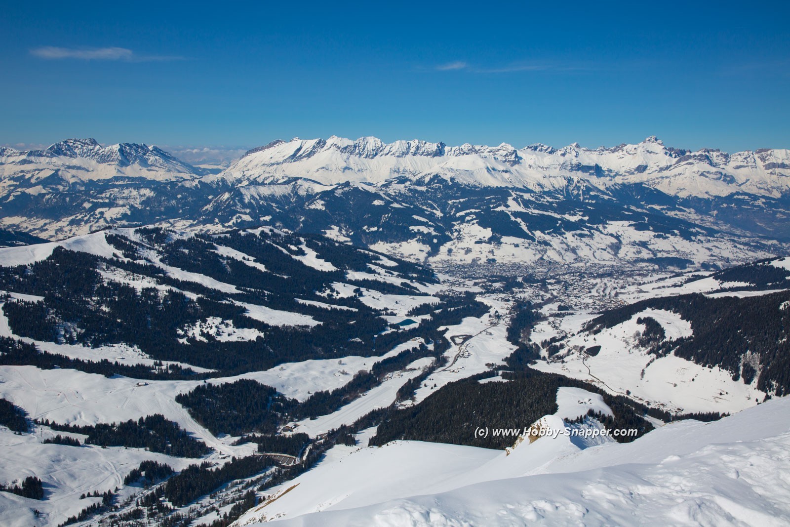 Photo Image Of: Looking down on Megeve