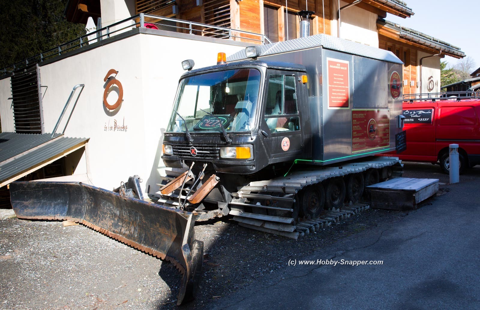 Old Piste Basher converted to Pizza Business  