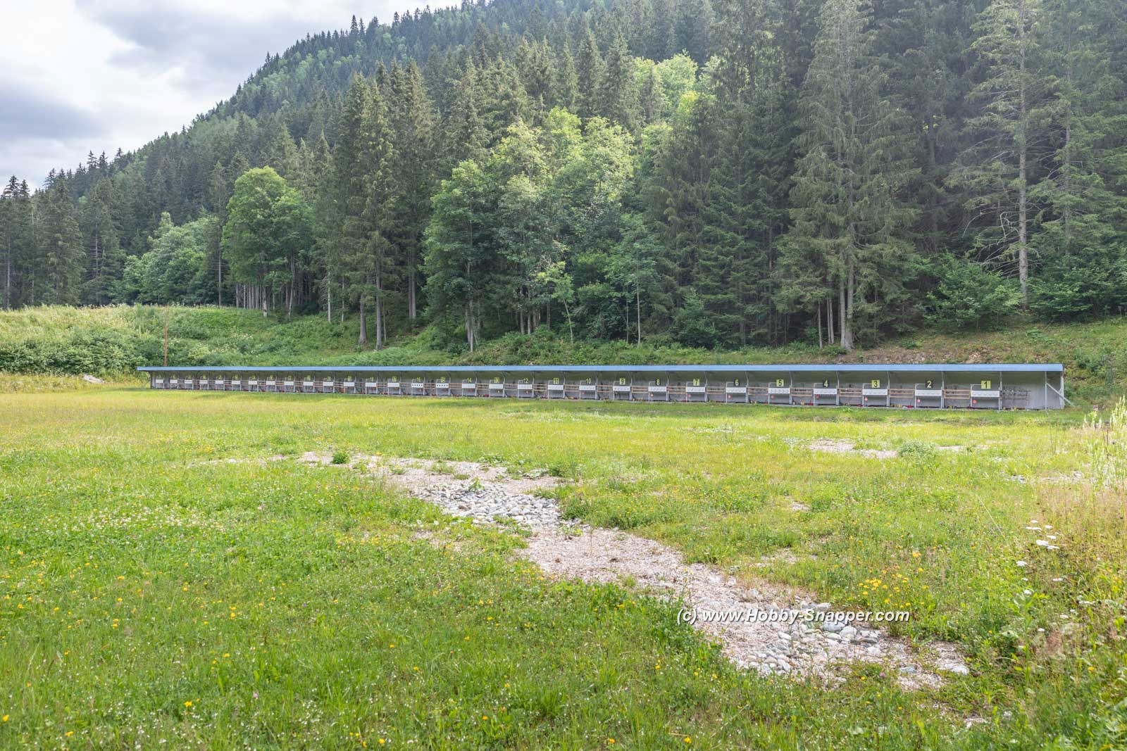 Photo Image Of: The biathlon firing range