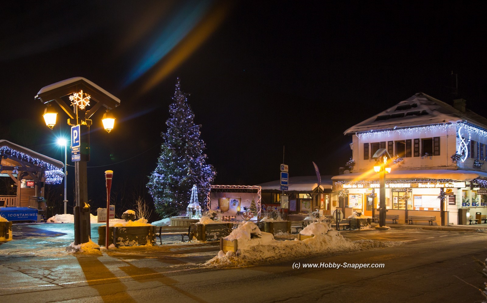 Photo Image Of: The village at night