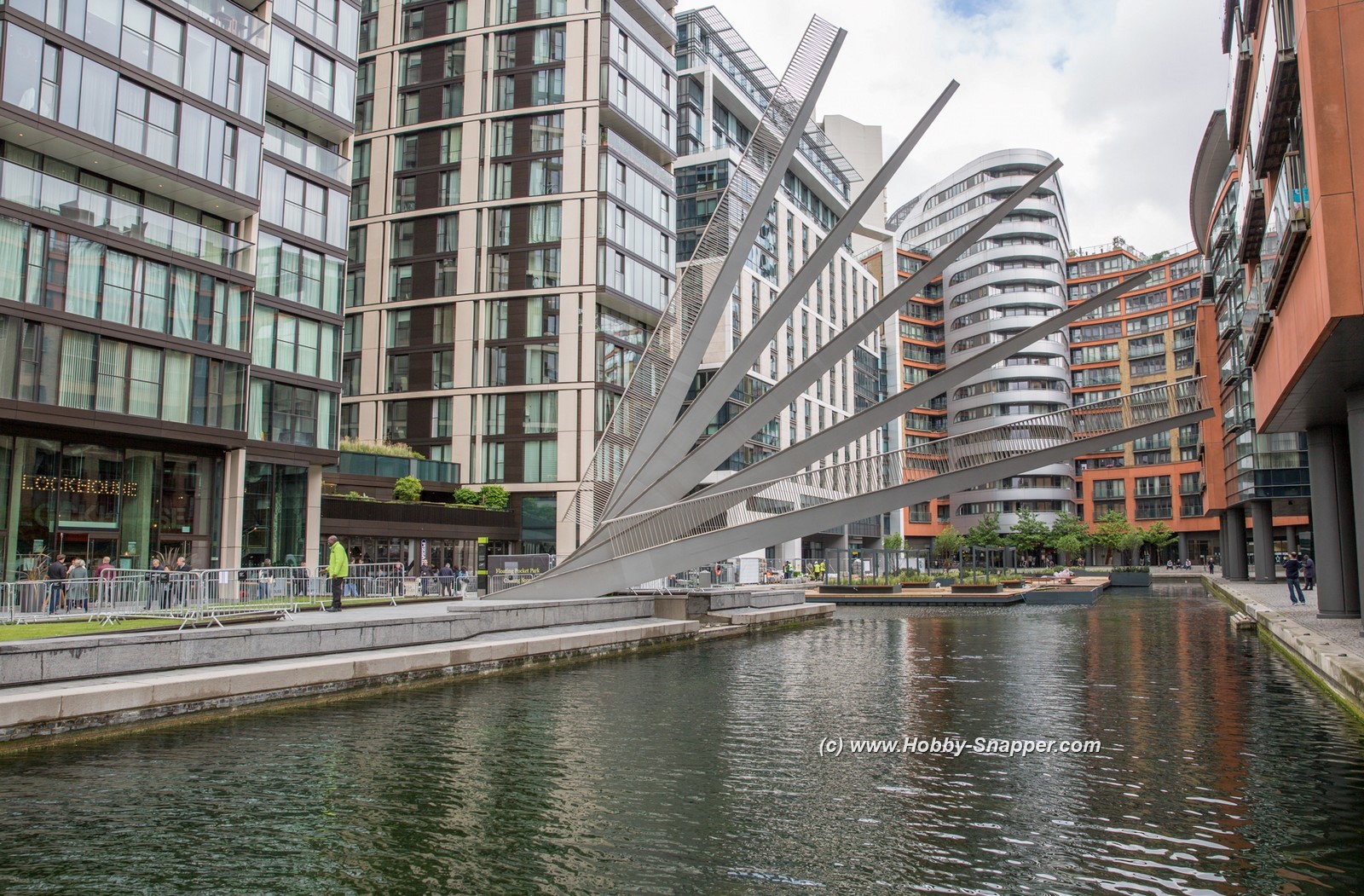 Photo Image Of: The 'fan' bridge raised