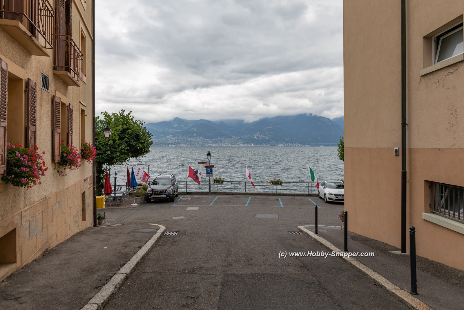 Photo Image Of: Looking across Lake Geneva towards Montreux