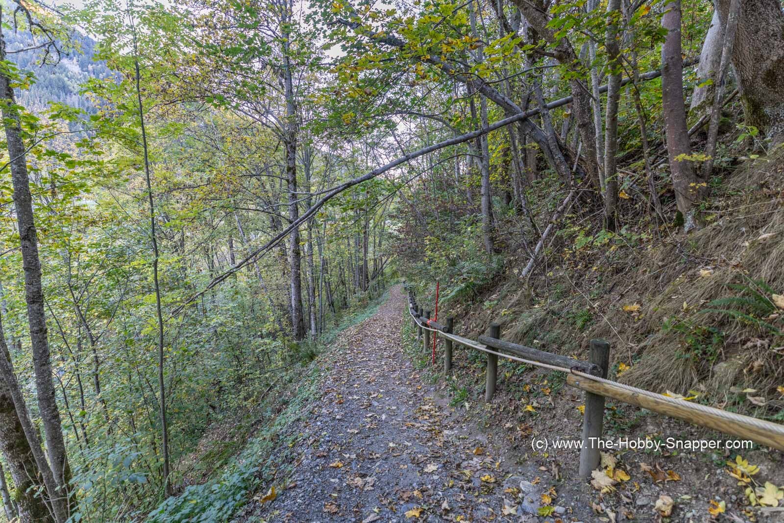 Looking down The Walk of Death
