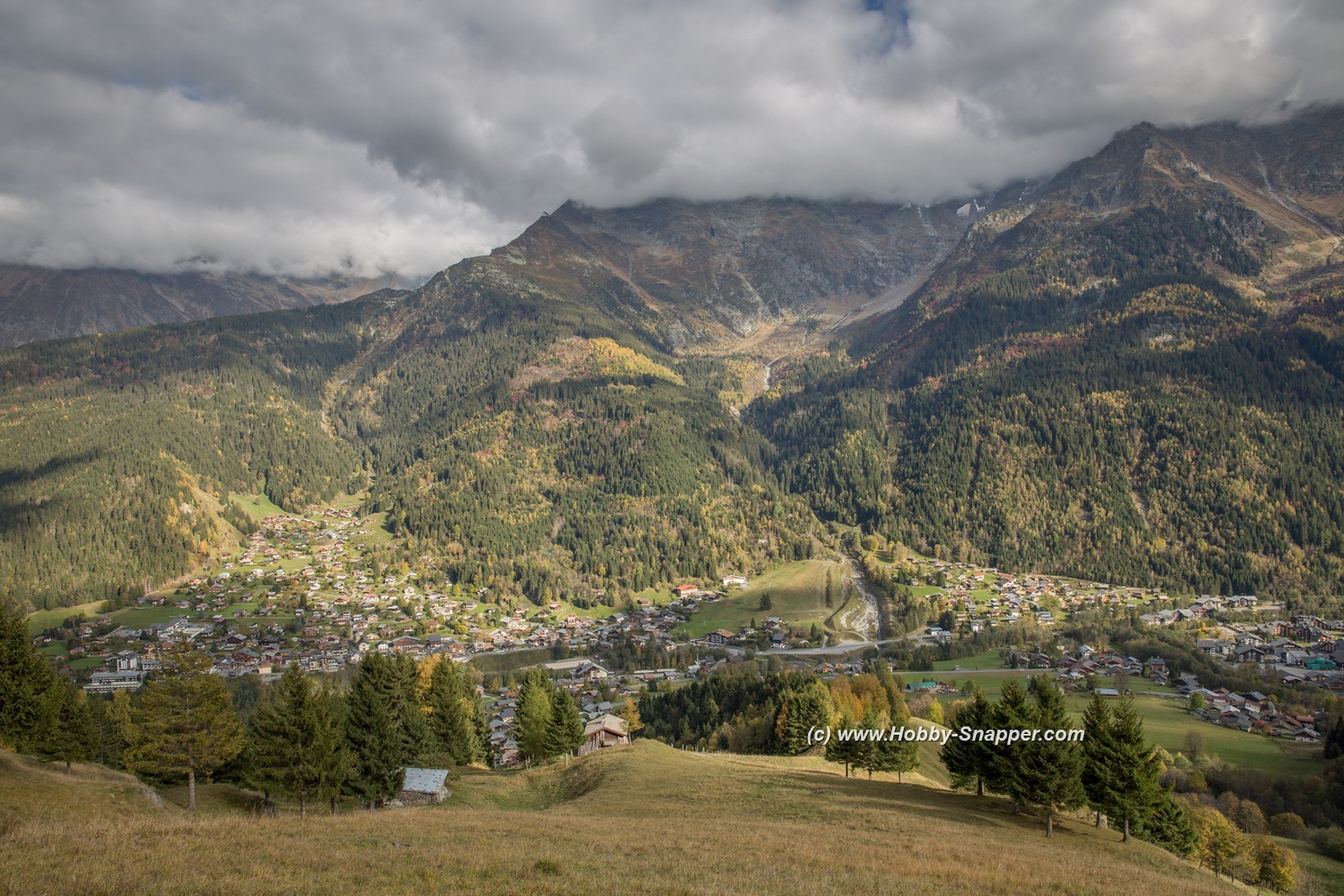 Photo Image Of: Looking down on Les Contamines