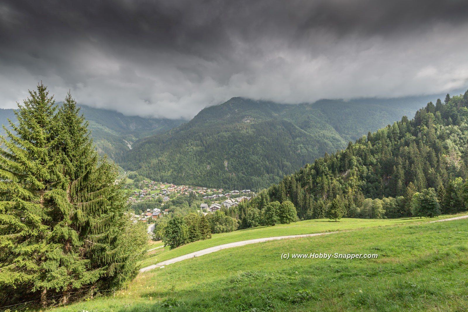 Photo Image Of: Looking down on Les Contamines-Montjoie