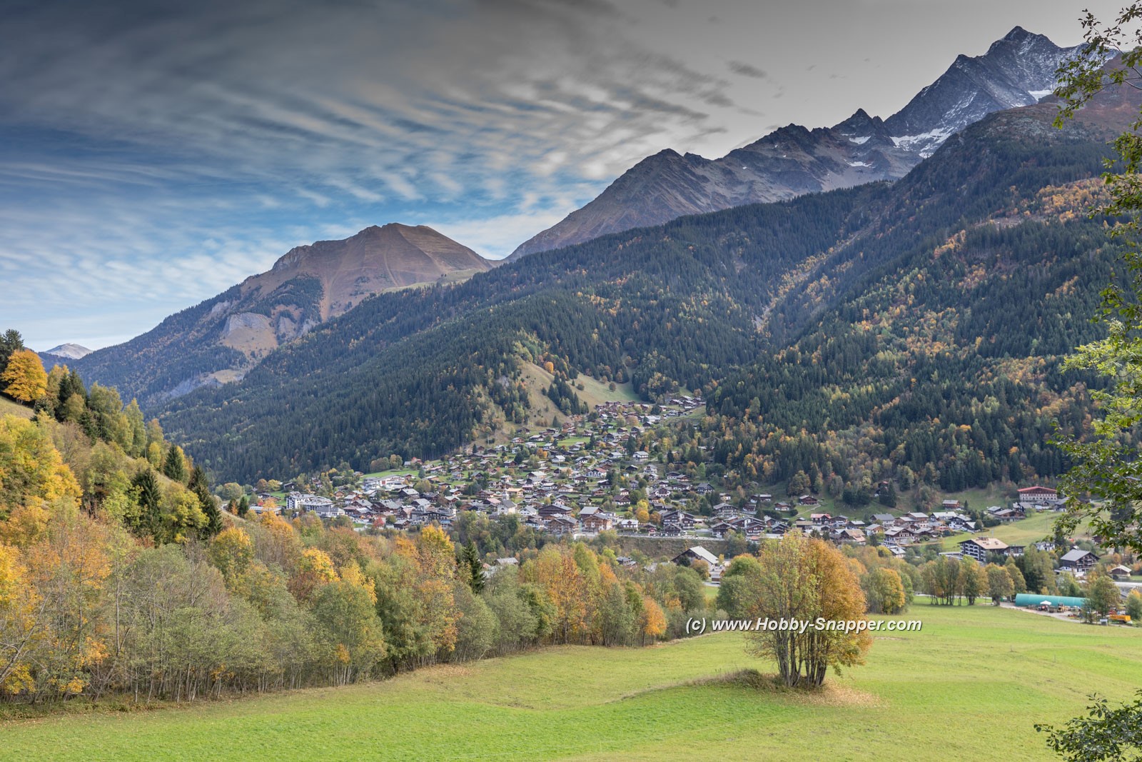 Photo Image Of: Looking down on Les Contamines-Montjoie