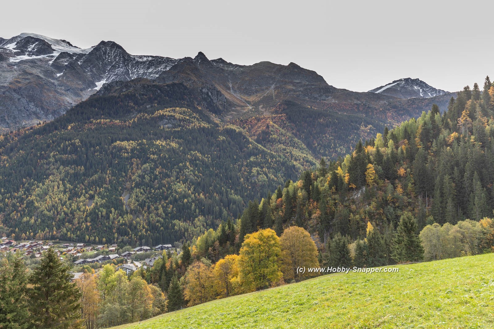 Photo Image Of: Looking down on Les Contamines-Montjoie