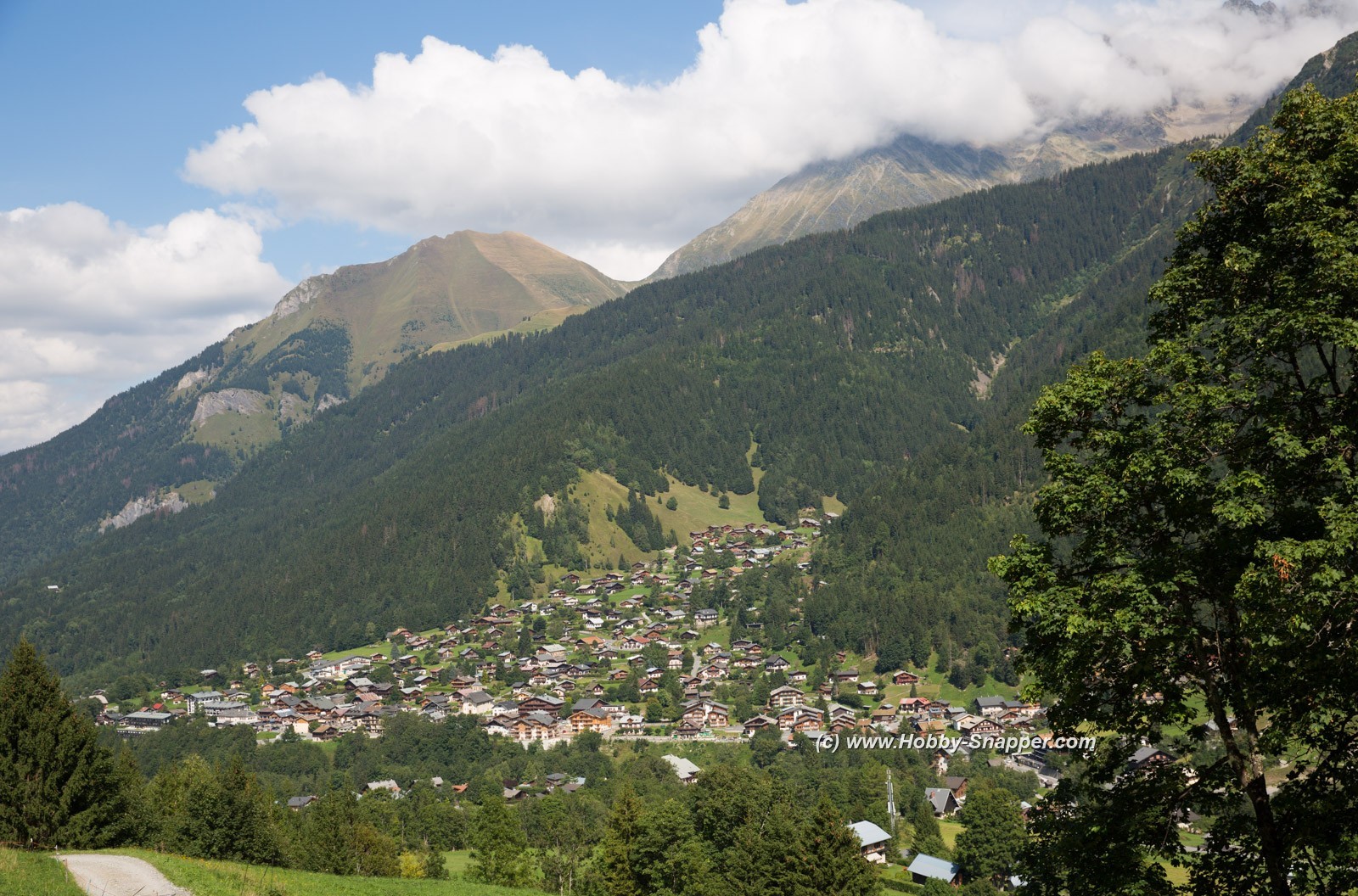 Photo Image Of: Looking down on Les Contamines Montjoie