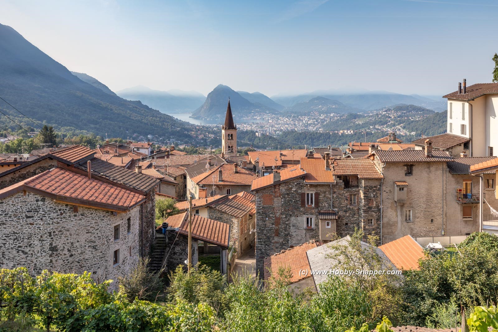 Photo Image Of: Looking down on Lugano