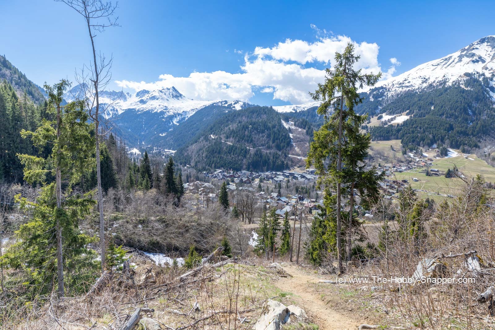 Looking down towards La Lay