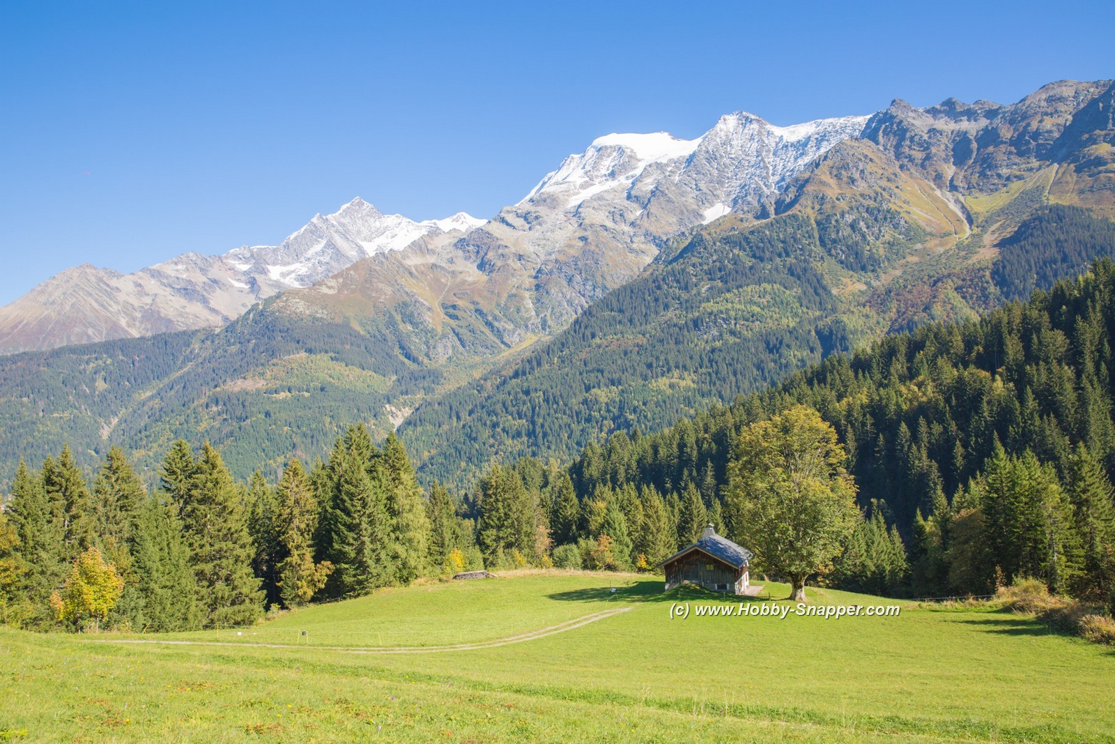 Photo Image Of: Looking down towards Les Contamines
