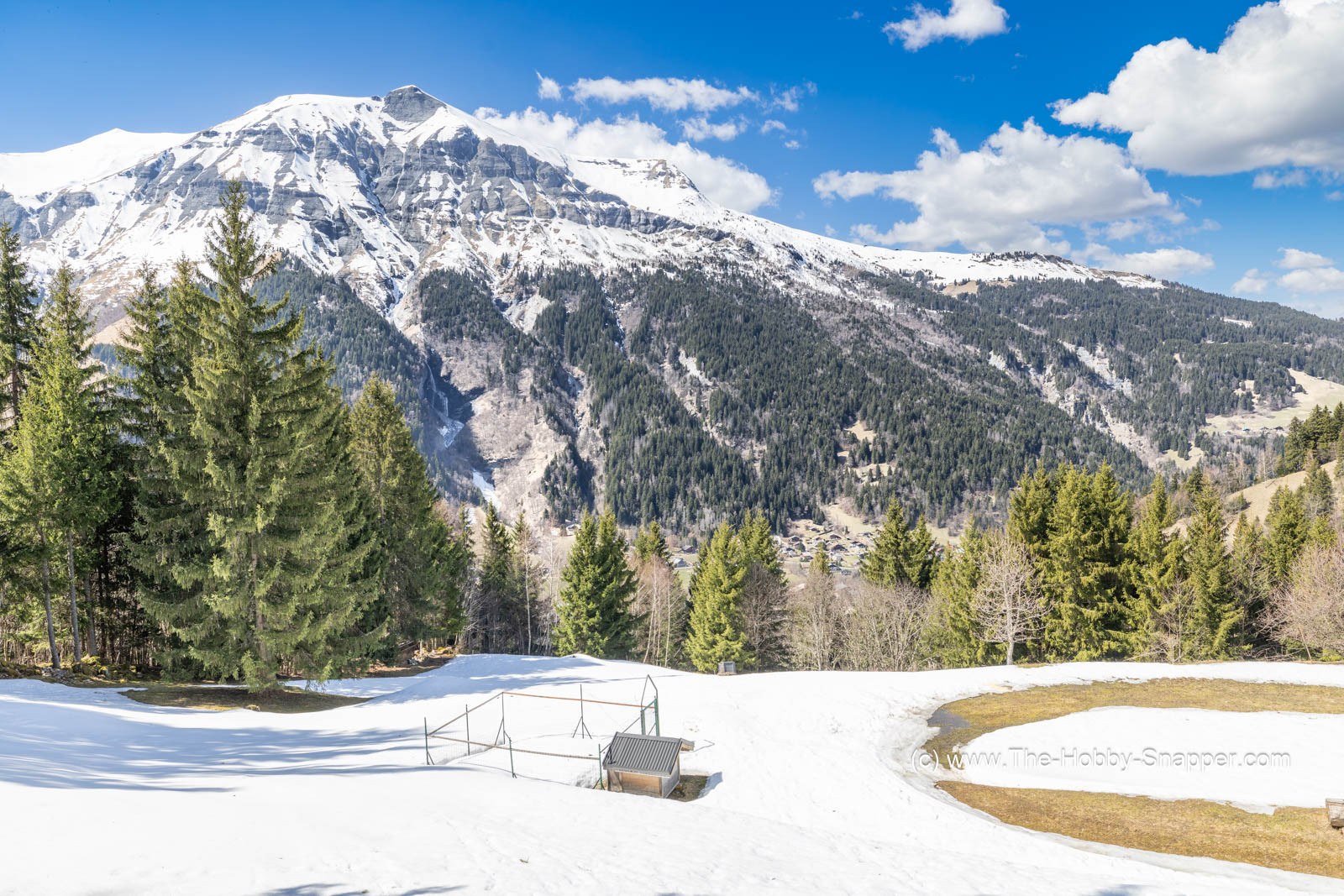 Looking over towards Porcherey from above La Frasse