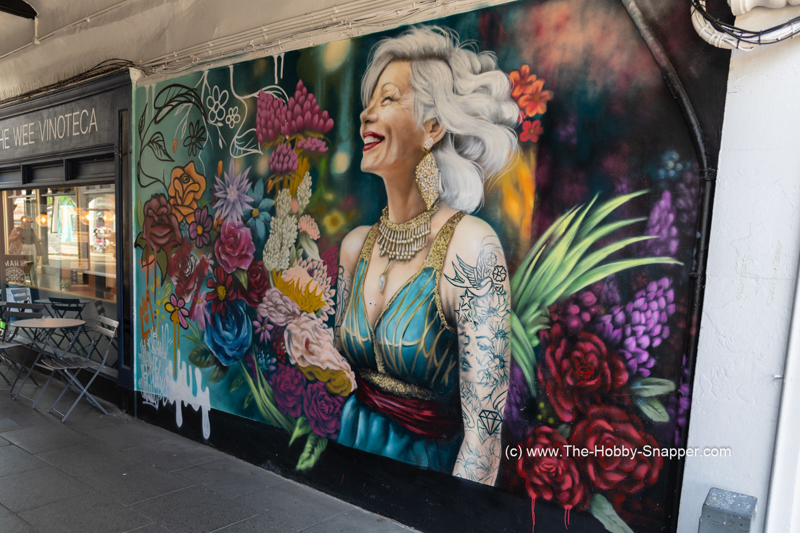 Photo Image Of: Nice painting at the entrance to the arcade