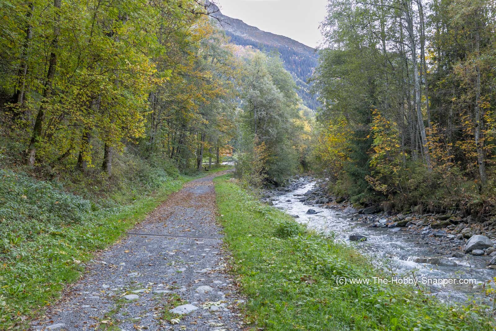 The track along the river